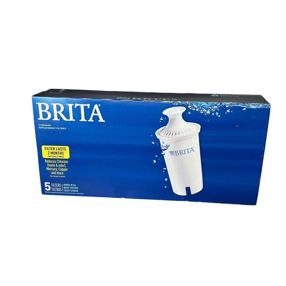 Brita Replacement Water Filters For ALL Brita Pour-Through Pitchers -5‎ Pack New - Picture 1 of 7